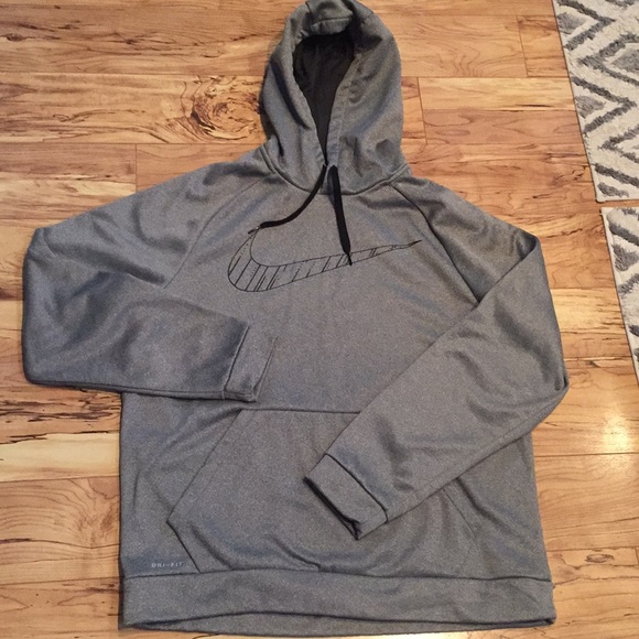 Nike Other - Nike men’s hoodie gray and black size XL dri-fit